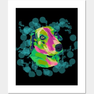 Dog in pop art Posters and Art